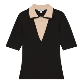 Stella Half Zip Knitted Top