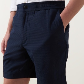 Seersucker Logo Shorts