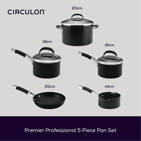 Premier Five-Piece Saucepan Set