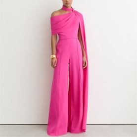 Carrie Drape Wide Leg Jumpsuit