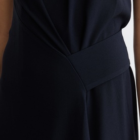 Maeve Drape-Detail Flared Dress