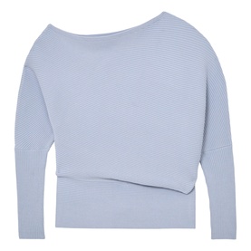 Lorna Asymmetric Draped Knitted Sweater