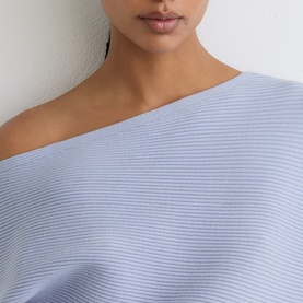 Lorna Asymmetric Draped Knitted Sweater