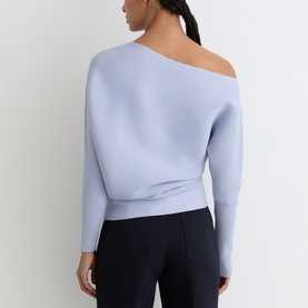Lorna Asymmetric Draped Knitted Sweater