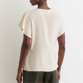 Natalie Asymmetric Draped Top