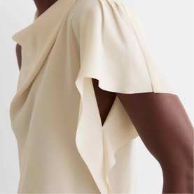 Natalie Asymmetric Draped Top