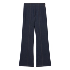 Edie Denim-Look Flared Trousers