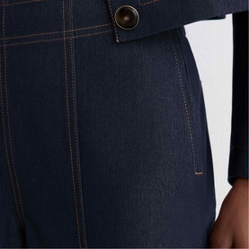 Edie Denim-Look Flared Trousers