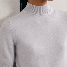 Aria Funnel Neck Knitted Sweater