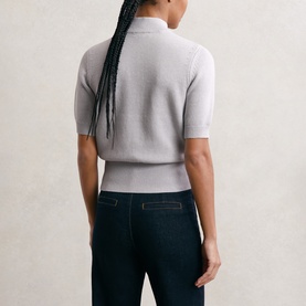 Aria Funnel Neck Knitted Sweater