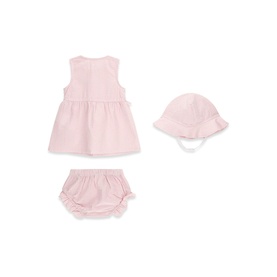 Stripe Strawberry Hat, Dress & Bloomers Three-Piece Set