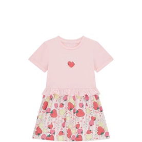 Strawberry Logo Ruffle Dress