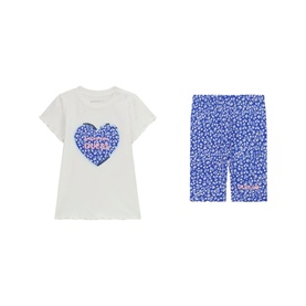 Flower Logo T-Shirt & Bottoms Set