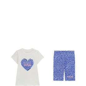 Flower Logo T-Shirt & Bottoms Set