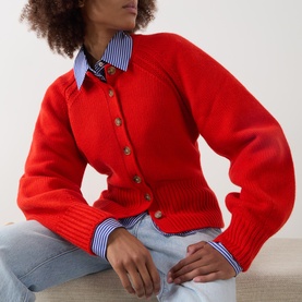 Sculpted Knitted Cardigan