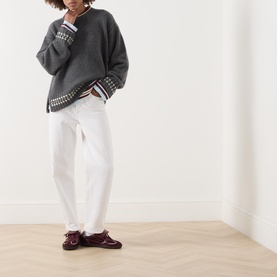 Tipped Cozy Knit Sweater
