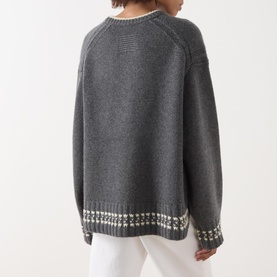 Tipped Cozy Knit Sweater