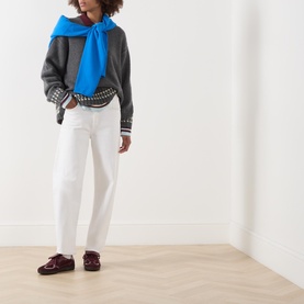 Tipped Cozy Knit Sweater