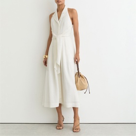 Tor Tie Front Flared Shirt Dress