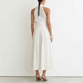 Tor Tie Front Flared Shirt Dress