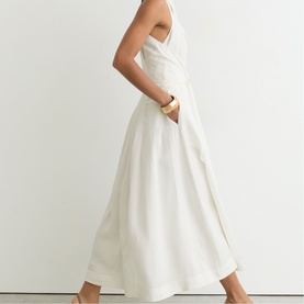 Tor Tie Front Flared Shirt Dress