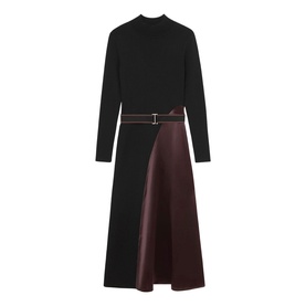 Misty Colour-Blocked Knitted Dress