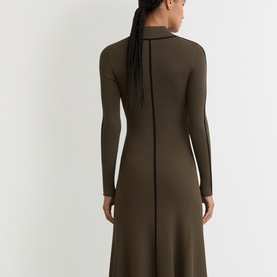 Polly Contrast Stitch Knitted Dress