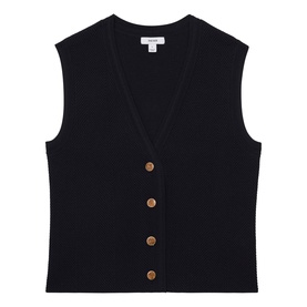 Ria Textured Knitted Waistcoat