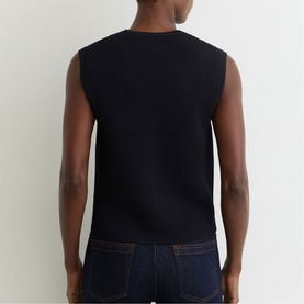 Ria Textured Knitted Waistcoat