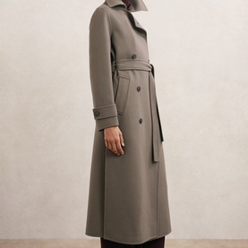 Luna Double-Breasted Belted Coat