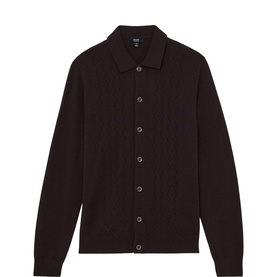 Gideon Stitch Knitted Polo Cardigan
