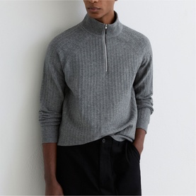 Aldershot Textured Zip Sweater