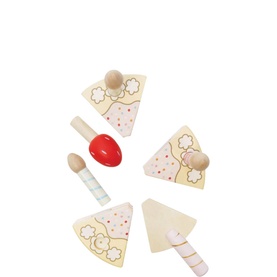 Sliceable Birthday Cake & Candles Set