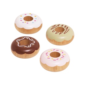 Wooden Doughnut Play Food Set