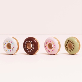 Wooden Doughnut Play Food Set
