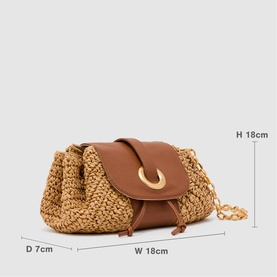 Lori Woven Shoulder Bag