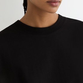 Lara Ribbed Trim Oversized T-Shirt