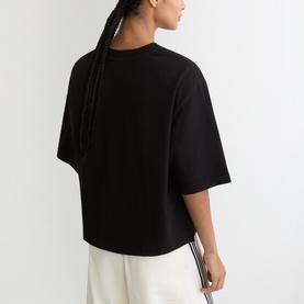 Lara Ribbed Trim Oversized T-Shirt