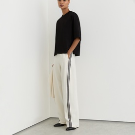 Lara Ribbed Trim Oversized T-Shirt