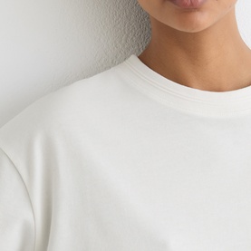 Lara Ribbed Trim Oversized T-Shirt