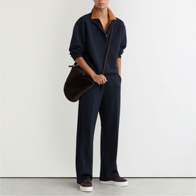 Bella Interlock Wide Leg Sweatpants