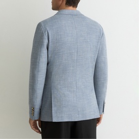 Manci Single-Breasted Herringbone Blazer