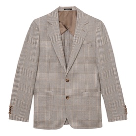 Epsom Check Single-Breasted Blazer