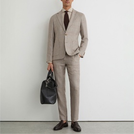 Epsom Check Single-Breasted Blazer