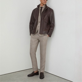 Epsom Check Single-Breasted Blazer