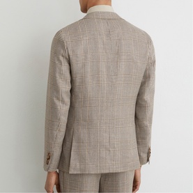 Epsom Check Single-Breasted Blazer