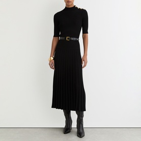 Harriet Button-Detail Knitted Dress