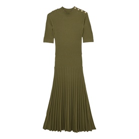 Harriet Pleated Knitted Dress