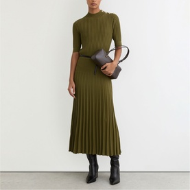 Harriet Pleated Knitted Dress