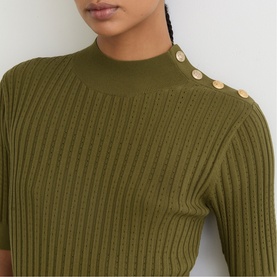 Harriet Pleated Knitted Dress
